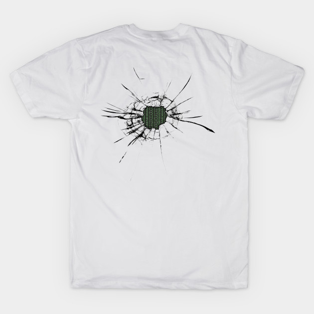 Matrix Code Bullet Hole by Garetha01